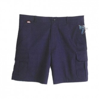 BERMUDA MULTIBOLSILLOS AZUL-MARINO TALLA XL