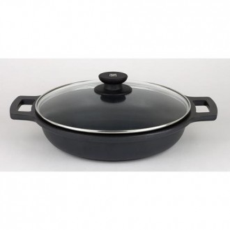 CACEROLA BAJA ALUMINIO FUNDIDO SIN TAPA 45 CM.