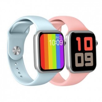 SMARTWATCH COLORFUL ROSA + AZUL CIELO