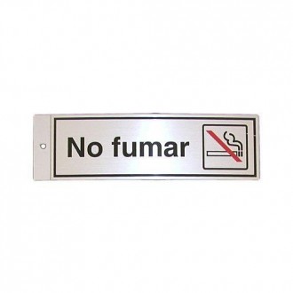 SILUETA ALUMINIO NO FUMAR 022