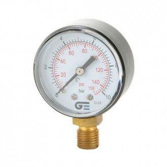 MANOMETRO Ø 53 SALIDA INFERIOR ROSCA M 1/4' BSP