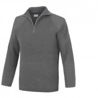 JERSEY CUELLO ALTO C/CREMALLERA GRIS JCC200GR- 2XL
